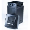 thumbnail image 2 of Commercial Zone 732101 Open-Top Indoor/Outdoor Square 42 Gallon Large Waste Trash Container Bin, Black, 2 of 10