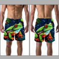 thumbnail image 3 of luoweisi Men's Beach Shorts Quick Dry Swim Trunks with Mesh Lining Frog XL, 3 of 5