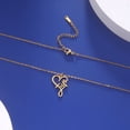 thumbnail image 5 of EUEAVAN Gold Love Letter Pendant Necklace Stainless Steel Jewelry, 5 of 7
