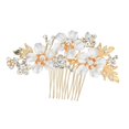 thumbnail image 1 of Peine nupcial Sunnimix clip de peine para el cabello con flores de cristal, 1 of 8
