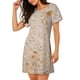 thumbnail image 2 of Fotbe Tortilla Bata de Dormir para Mujer con Estampado, Camisón de Algodón de Manga Corta, Ropa de Dormir Casual, 2 of 6