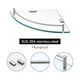 thumbnail image 4 of Organizador de baño de instalación resistente, estante de ducha de esquina de vidrio templado montado en la pared para espacios compactos con acero inoxidable a prueba de óxido y vidrio de seguridad, 4 of 5