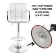 thumbnail image 4 of Bronte Living Leatherette Bar Stool 360 Swivel High Backrest Adjustable Height Base with Hard Floor Protection Plastic - Series Grace - Set of 2, 4 of 8