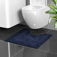 thumbnail image 5 of Ycandiee Toilet Rugs, U Shaped Toilet Rugs for Bathroom Toilet Base,Bathroom Rug Non Slip, Cotton Bathroom Rug Contour Water Absorbent Machine Washable for Decor (15.75x19.7), 5 of 6