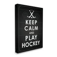 thumbnail image 4 of Stupell Industries Keep Calm & Play Hockey Sports Painting Gallery Wrapped Canvas Art Print Wall Art, 36 x 48, 4 of 8