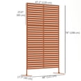 thumbnail image 3 of Outsunny Paravent Extérieur en Métal Décoratif Séparateur Extérieur avec Support, 3 of 10