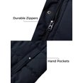 thumbnail image 6 of Wantdo Men's Big and Tall Puffer Jacket Padded Cotton Puffer Coat Hooded Warm Outwear Jacket Hooded Winter Coat Navy 4X-Large Tall, 6 of 8