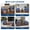 Brown gradient rattan + blue cushion, variant on 3-Piece Patio Conversation Set – PE Rattan Wicker Outdoor Chairs & Tempered Glass Table– Weather-Resistant, Washable Beige Cushions for Balcony,Garden, Backyard Brown Gradient Wicker & Beige Cushions