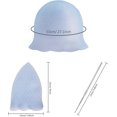 thumbnail image 2 of Gorro para colorear Herramientas de peluquería Gorro de silicona reutilizable con aguja de gancho de metal, azul ER, 2 of 5