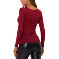thumbnail image 4 of MODA NOVA Juniors Glitter Mesh See Through Blouse with Spaghetti Strap Camisole, 4 of 6
