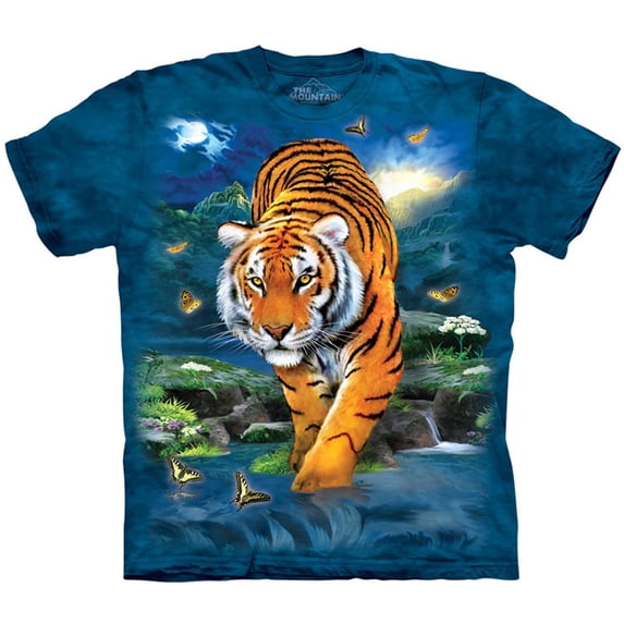 The Mountain Men's 3D Tiger T-shirt Blue