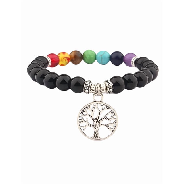 Pulsera Xtellar De Los 7 Chakras Con Árbol De La Vida multicolor Diámetro 5 cm Largo 21 cm