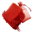 thumbnail image 4 of Shisuyan 100pcs Gauze Drawstring Bag Festival Goody Pouch Portable Jewelry Storage Pouch, 4 of 8