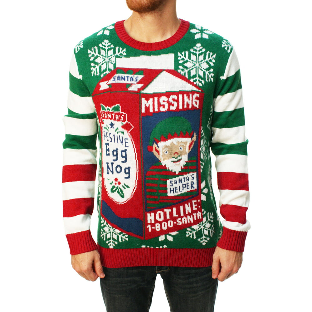 Ugly Christmas Sweater - Ugly Christmas Sweater Men's Missing Santa ...