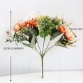 thumbnail image 2 of Artificial Flowers, 2Pcs Fake Peony Silk Hydrangea Flower Bouquet Flowers Arrangements Table Centerpieces (Purple), 2 of 7