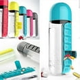 thumbnail image 2 of 600ML Plastic Pill Organizer Bottle Portable Travel Drinking Bottles, 2 of 4