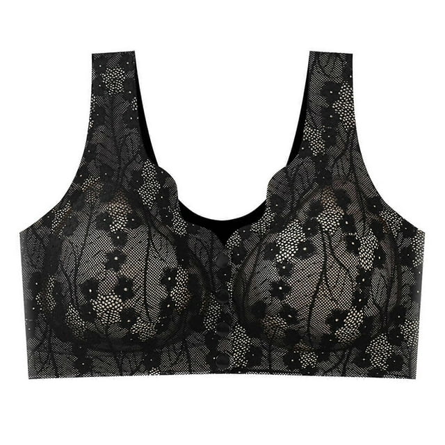 Front Button Bras For Women Wireless Underwire Bra Closure Shaping Bras,100% New