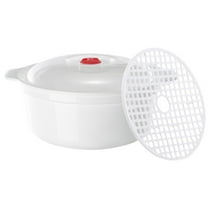 Microwave Safe Bowl with Lid & Handle Soup and Noodle Heating Dish Bowl,Easy Storage Bowl for Kitchen,Easy To Store,Bpa Free,Microwave Cookware Kitchen Supplies College Dorm Use(White2,9.8x7.5x4.5")