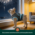 thumbnail image 4 of IDOMIK Dog Anxiety Vest, Adjustable Dog Calming Shirt for Fireworks, Travel & Separation Stress, Gray, S, 4 of 4