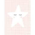 thumbnail image 2 of Larson, Lisa 12x14 White Modern Wood Framed Museum Art Print Titled - Star on Pink, 2 of 4