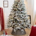 thumbnail image 6 of Tree Rattan Skirt Stand Base Basket Cover Tidy Decor for Christmas Tree Cover 65*50*21cm, 6 of 18