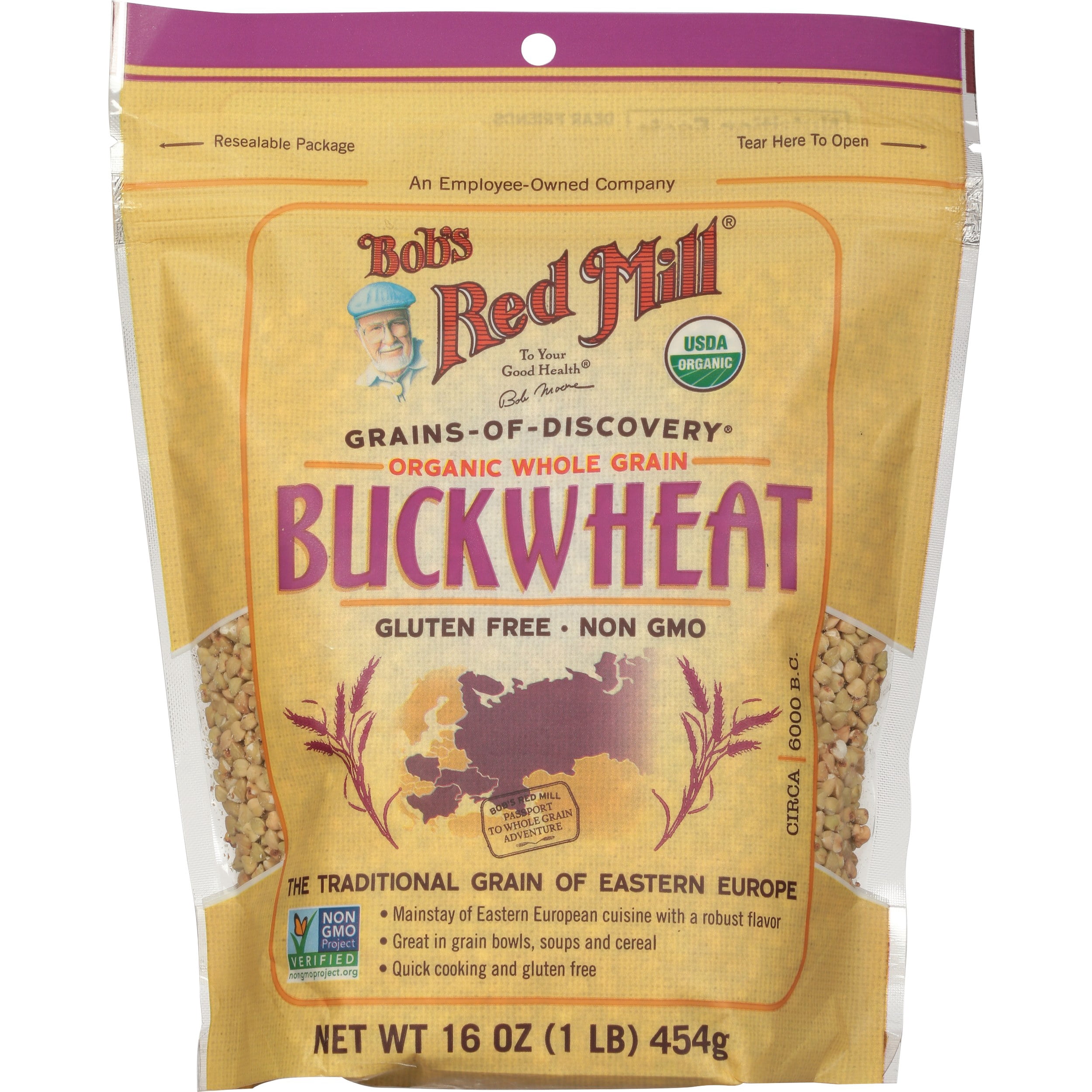 Bob's Red Mill Organic Whole Grain Buckwheat, 16 oz