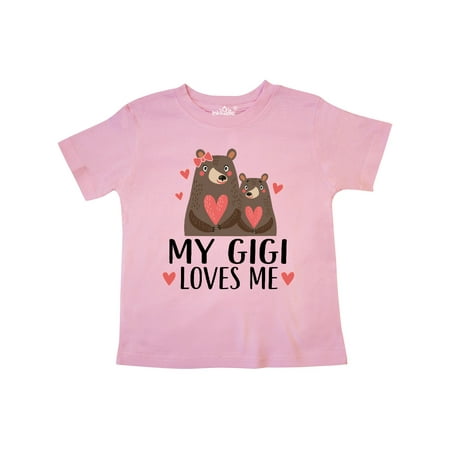 

Inktastic My Gigi Loves Me Bear Gift Toddler Boy or Toddler Girl T-Shirt