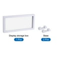 thumbnail image 3 of Uxcell Floating Thin Film Display Box with Base Plastic Square 23cm x 11cm x 2cm White, 3 of 5