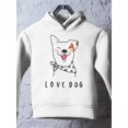 thumbnail image 3 of Love Dog Hoodie Toddler -Image by Shutterstock,  4 Toddler, 3 of 4