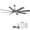 Silver, variant on Sofucor 52" Modern Black Ceiling Fan with Light ,Phone APP and Remote,Voice Control