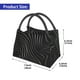 thumbnail image 2 of Fotbe Abstract Black And White Waves Bolsa Térmica Portátil con Estampado, Bolsa de Entrega de Alimentos Aislada, Bolsa Reutilizable de Gran Capacidad para Comidas y Supermercado, 2 of 6