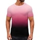 thumbnail image 1 of Tops para hombre, blusas y camisas de cuello redondo y manga corta para hombre, blusas y camisas casuales deportivas con estampado degradado divertido para hombre y mujer, blusas vintage de manga cort, 1 of 8