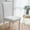 White, variant on 100Fens Solid Color Brushed High Elastic Chair Cover Soft And Comfortable Chair Seat Cover -Proof And Dirt- Chair Slipcover Suitable For Dining Chair