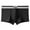 Black, variant on Miqool Mens Underwear Boxer Briefs Total Support Bulge Pouch Comfort Breathable Cotton Stretch Boxers