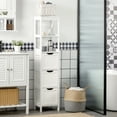 kleankin Tall Bathroom Slim Bathroom Storage Narrow