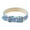 Blue, variant on erfcxs Cat Collar Pet Collar Light Ring Reflective Cat Instagram Wind Leather Check Dog Collar