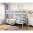 thumbnail image 4 of Lexicon Lani Asian Hardwood Twin/Twin Bunk Bed in Wire Brushed White Finish, 4 of 9