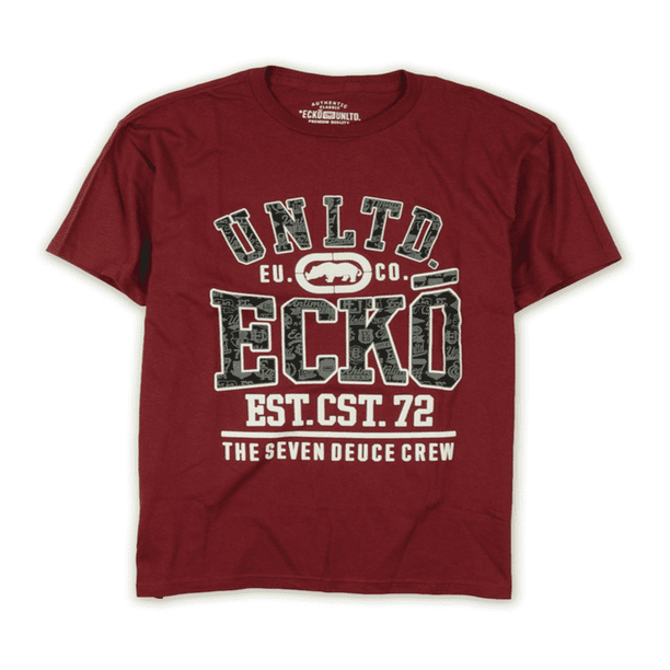 Camiseta gráfica Ecko Unltd. Seven Deuces para hombre roja extra pequeña