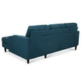 thumbnail image 2 of Modern Sofa Couch w/Pullout Bed, Seat Lounge Sofa with Backrest,Toss Pillows, Pockets, Furniture for Living Room, 3 in 1 Convertible Sleeper Sofa Bed (Blue), 2 of 11