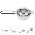 thumbnail image 4 of BESTYASH 1Pack Round Melting Pot Silver Color Cheese Wax Butter Caramel Sweets, 4 of 8