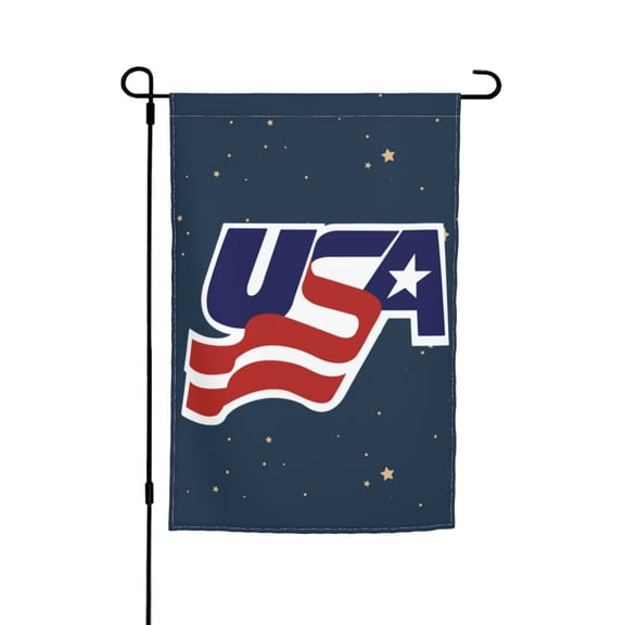 Usa Hockey Double Garden Flags 12x18 Inch Suitable For Courtyard Lawn Holiday Home Outdoor Decoration Flag