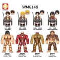 thumbnail image 3 of Minifiguras Lego Bloques De Construcción Attack on Titan Eren Mikasa Armin Levi Figuras Juguetes, 3 of 4