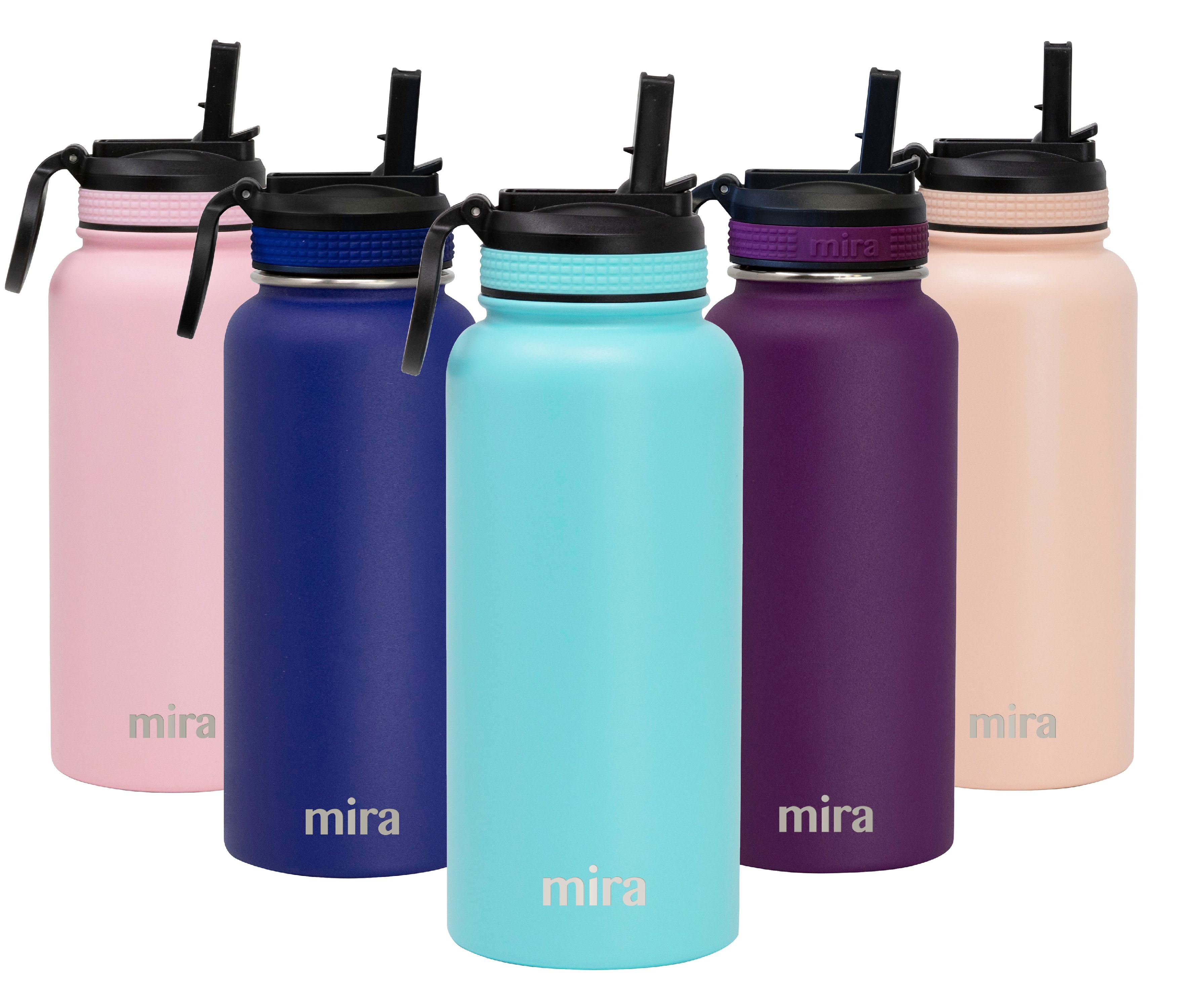 MIRA 32 oz Stainless Steel Water Bottle with Straw Lid Vacuum