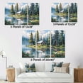 thumbnail image 4 of Designart "Lakehouse Retreat I" Countryside Metal Art Print Set, 4 of 5