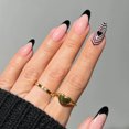 thumbnail image 2 of 4 Ensembles de Ongles Courts en Forme d'Amande STYLE Ins Armure Pièces Ongles Pressés Finis, 2 of 6