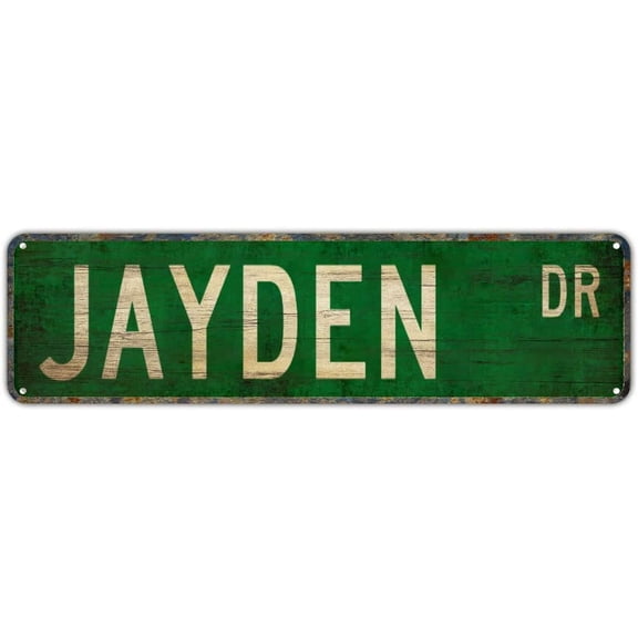 Vintage Decor Wall Signs Jayden Jayden Sign Jayden Fan Jayden Decor Child Gift Tin Sign Wall Decor 16 x 4inch