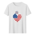 thumbnail image 4 of Cxenplz American Flag Shirts for Men Summer Casual Independence Day 4th of July Tops Patriotic Short Sleeve Shirt USA Memorial Day Tee, 4 of 5