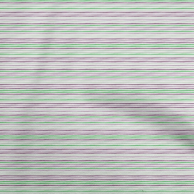 oneOone Cotton Poplin Green Fabric Stripes Craft Projects Decor Fabric Printed By The Yard 42 Inch Wide
