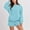Light Blue#02, variant on TIMIFIS Women 2 Piece Outfits Sweatsuit Round-Neck Long Sleeve Tops Matching Shorts Sets Casual Cozy Tracksuit Set - Spring/Summer