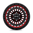 thumbnail image 2 of RTX Moab 17x9 5x127 ET-15 CB71.5 Gloss Black Machined Red Wheel, 2 of 3
